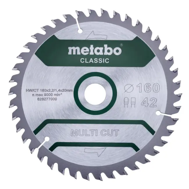 Metabo list za ručne cirkulare “MULTI CUT - CLASSIC” 160x20mm 628277000