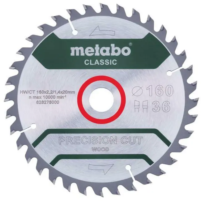 Metabo list za akumulatorske ručne cirkulare “PRECISION CUT WOOD - CLASSIC” 160x20mm 628278000