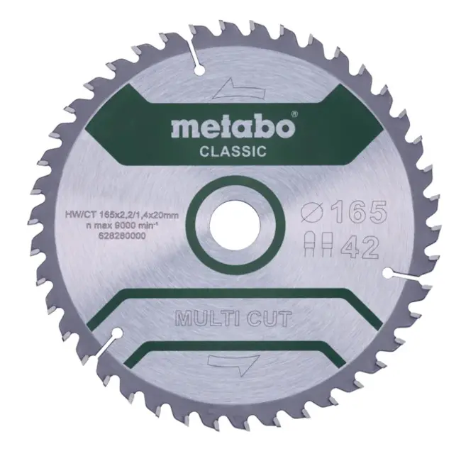 Metabo list za akumulatorske ručne cirkulare “MULTI CUT – CLASSIC” 165x20mm 628280000 Metabo list za akumulatorske ručne cirkulare “MULTI CUT – CLASSIC” 165x20mm 628280000