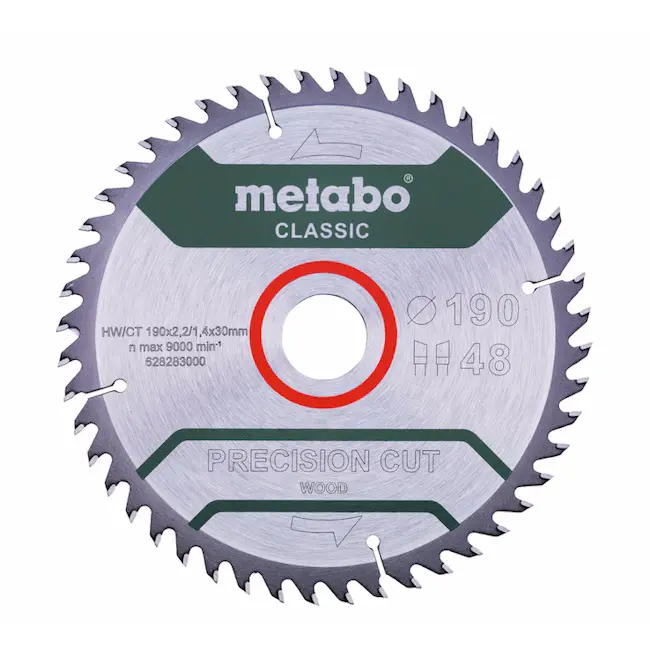 Metabo list za ručne cirkulare “PRECISION CUT WOOD - CLASSIC” 190x30mm 628283000