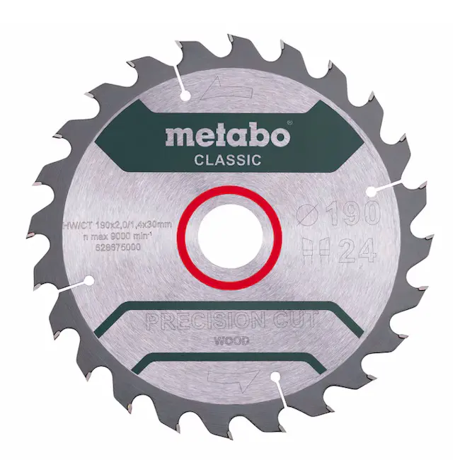 Metabo list za ručne cirkulare “PRECISION CUT WOOD - CLASSIC” 190x30mm 628675000