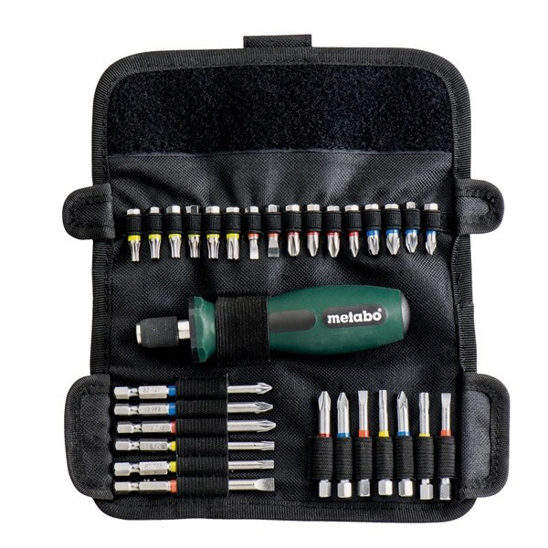 Metabo set 30 komada bitova u rolo - torbici 626726000