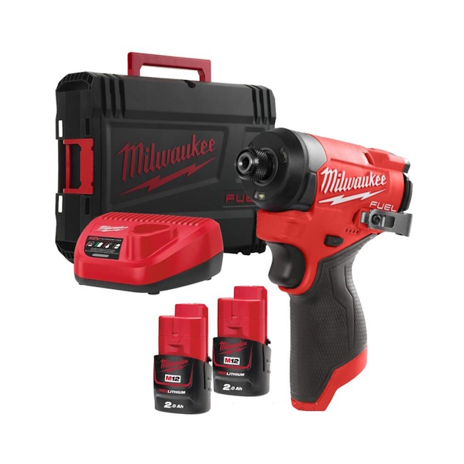 Milwaukee aku odvijač udarni 1/4” 12V 2Ah M12 FID2-202X 4933479877 Milwaukee aku odvijač udarni 1/4” 12V 2Ah M12 FID2-202X 4933479877