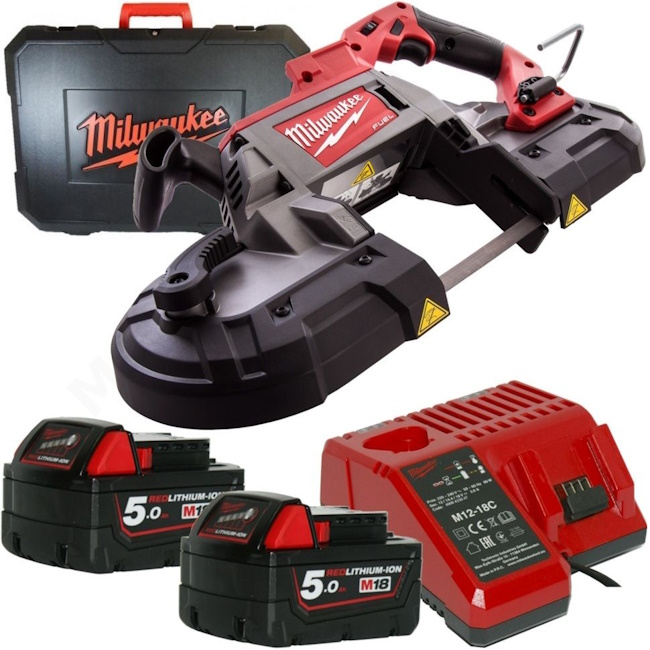 Milwaukee aku tračna testera 18V 5Ah M18 CBS125-502C 4933448195