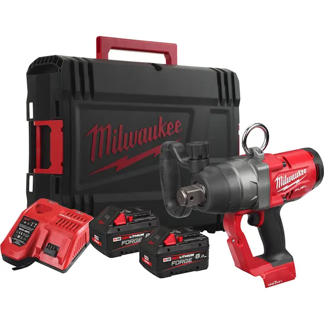Milwaukee aku udarni odvijač 18V + 2x 8Ah FORGE baterija i punjač + HD Box M18 ONEFHIWF1-802X FUEL ONE-KEY 4933499254 Milwaukee aku udarni odvijač 18V + 2x 8Ah FORGE baterija i punjač + HD Box M18 ONEFHIWF1-802X FUEL ONE-KEY 4933499254