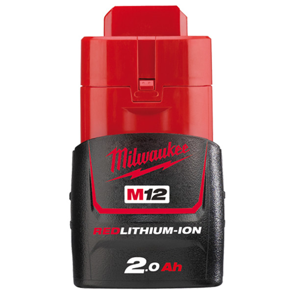 Milwaukee baterija M12B2 Li-ion 12V 2Ah 4932430064 Milwaukee baterija M12B2 Li-ion 12V 2Ah 4932430064