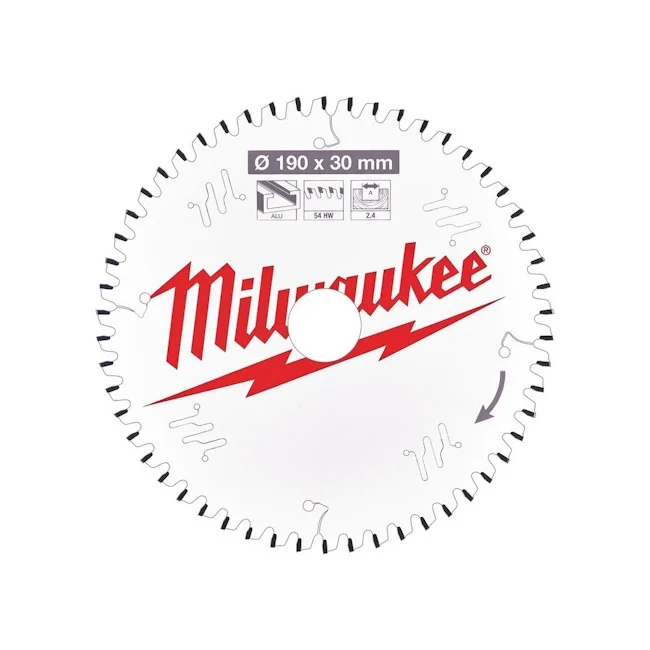 Milwaukee list testere 190x30mm 54T 4932471303 Milwaukee list testere 190x30mm 54T 4932471303
