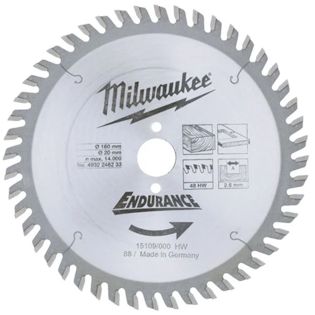 Milwaukee list za kružnu testeru 160x20mm 48T 4932248233 Milwaukee list za kružnu testeru 160x20mm 48T 4932248233