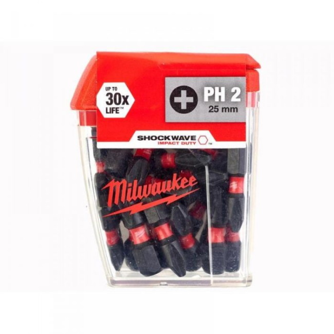  Milwaukee bitsevi PH2 x 25mm 1/4” 25 kom 4932430853