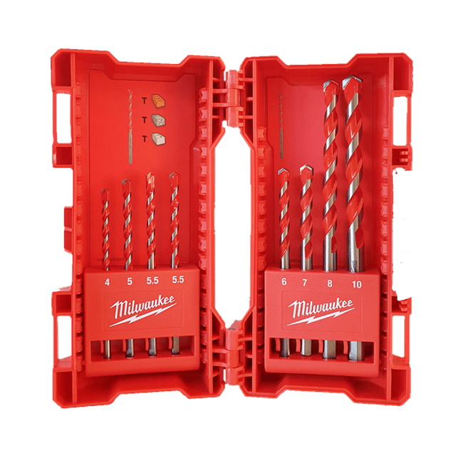 Milwaukee Vidija burgije za beton 4-10mm 8/1 4932471193 Milwaukee Vidija burgije za beton 4-10mm 8/1 4932471193