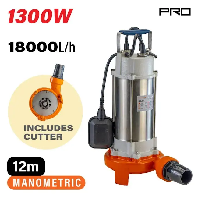 Nakayama potapajuća pumpa za prljavu vodu sa seckalicom 1300W SP1315