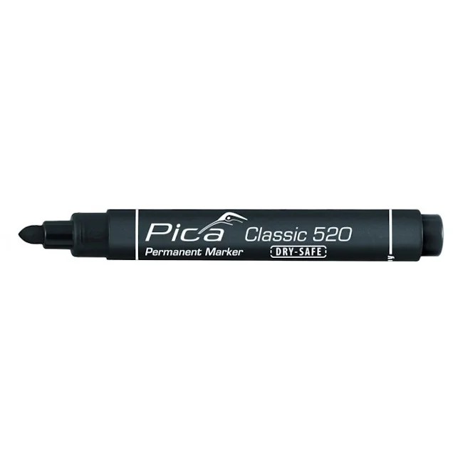 Pica permanent marker Classic crni okrugli set 5/1 PC520/46