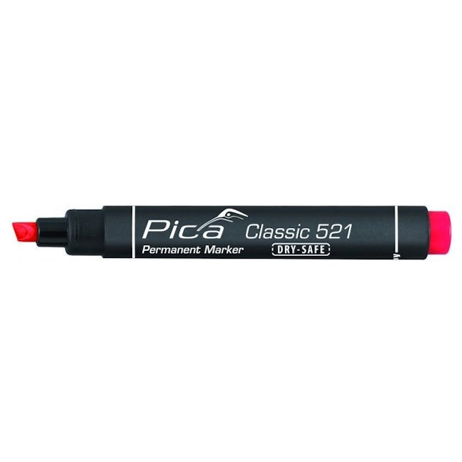 Pica permanent marker Classic crveni kosi set 5/1 PC521/40 Pica permanent marker Classic crveni kosi set 5/1 PC521/40