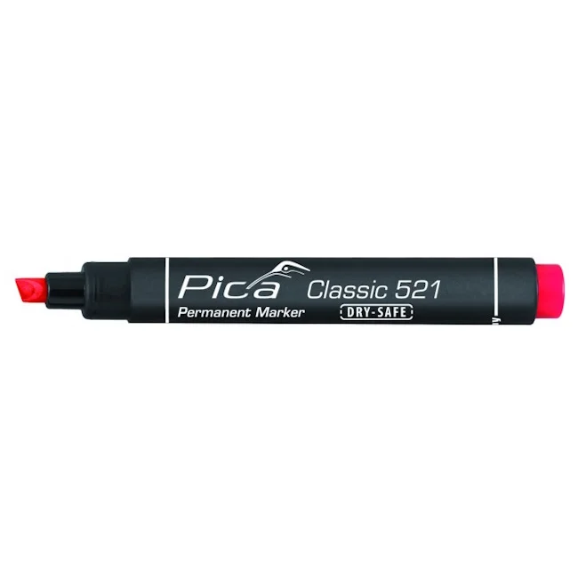 Pica permanent marker Classic crveni kosi set 5/1 PC521/40