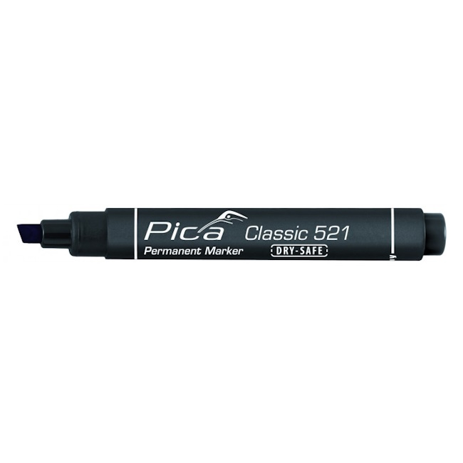 Pica permanent marker Classic crni kosi set 5/1 PC521/46