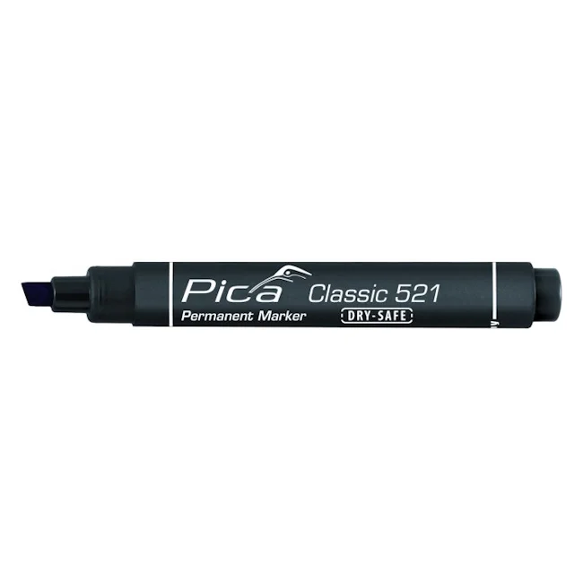 Pica permanent marker Classic crni kosi set 5/1 PC521/46