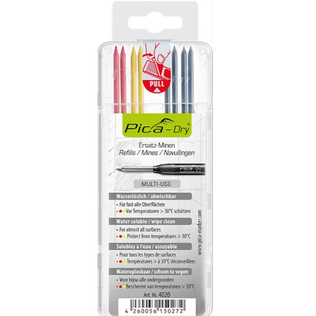 Pica zamenska mina za Dry olovku set 8/1 PC4020 Pica zamenska mina za Dry olovku set 8/1 PC4020