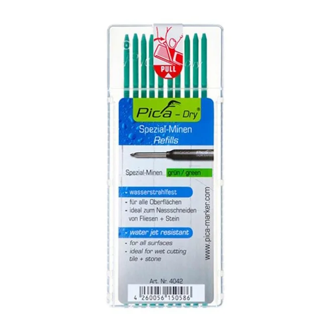 Pica zamenska mina vodootporna zelena set 10/1 PC4042 Pica zamenska mina vodootporna zelena set 10/1 PC4042