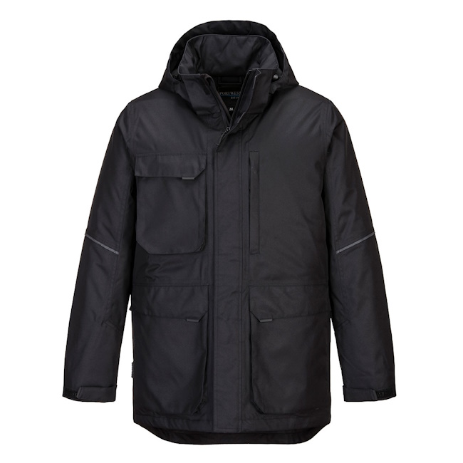 Portwest Parka zaštitna jakna crna KX360