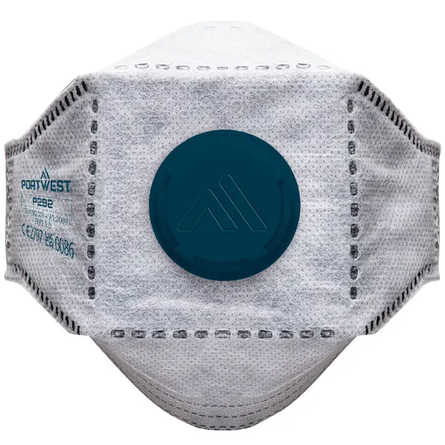 Portwest horizontalno sklopivi respirator sa aktivnim ugljem i ventilom EAGLE FFP2 P292 Portwest horizontalno sklopivi respirator sa aktivnim ugljem i ventilom EAGLE FFP2 P292