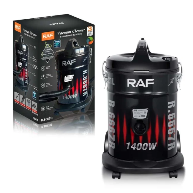 Raf usisivač 21L 1400W crno crveni R.6667R