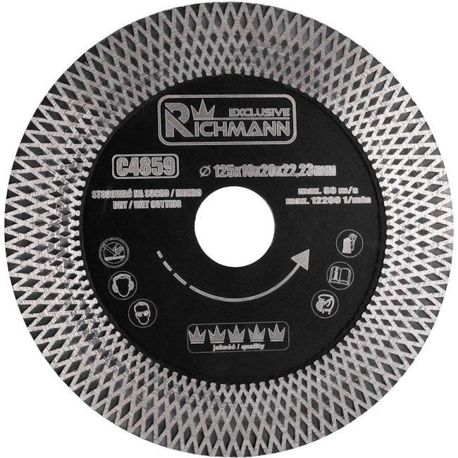 Richmann dijamantski disk za sečenje i gerovanje 125x1.3mm C4859 Richmann dijamantski disk za sečenje i gerovanje 125x1.3mm C4859