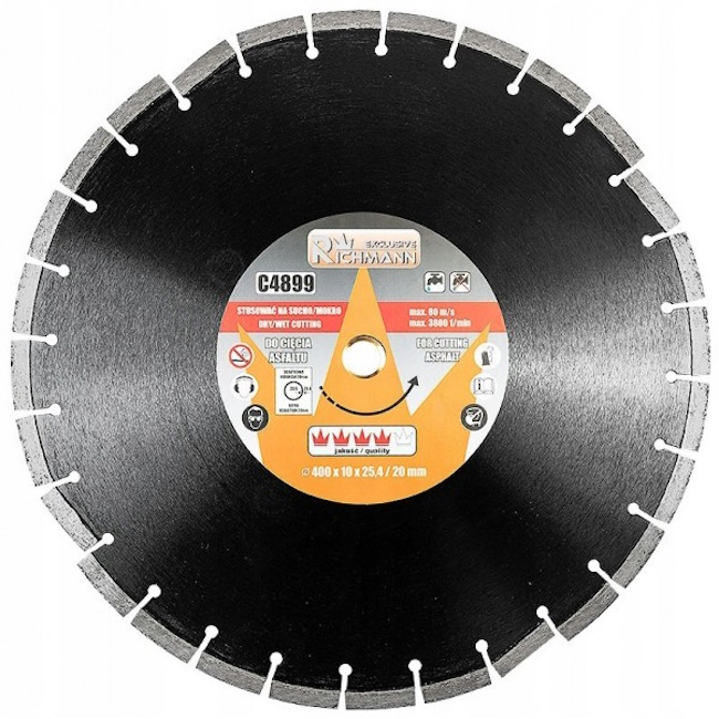 Richmann dijamantski disk za asfalt 400x25.4mm C4899 Richmann dijamantski disk za asfalt 400x25.4mm C4899