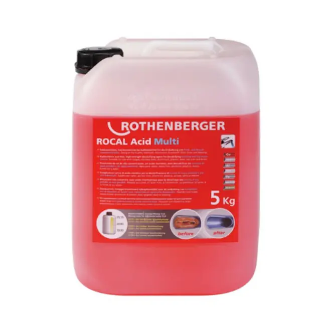 Rothenberger sredstvo za uklanjanje kamenca i naslaga u cevovodnim sistemima ROCAL ACIDI MULTI 5kg 1500000115