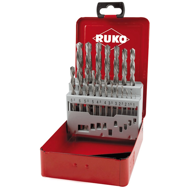 Ruko garnitura burgija HSS-G DIN 338 1-10 19/1 214214-L Ruko garnitura burgija HSS-G DIN 338 1-10 19/1 214214-L