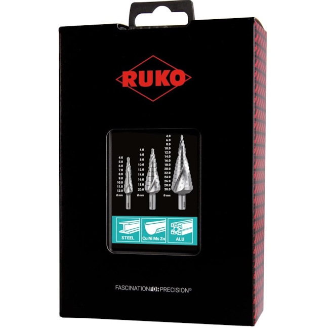 Ruko stepenasta burgija HSS-G set 3/1 101026 Ruko stepenasta burgija HSS-G set 3/1 101026