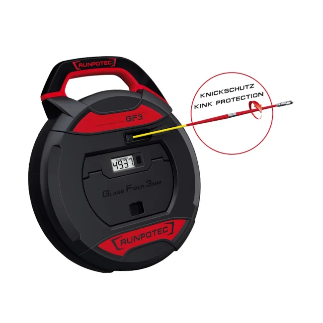 Runpotec GF3 Fiberglas sajla Ø3mm -30m sa digitalnim meračem 10193 Runpotec GF3 Fiberglas sajla Ø3mm -30m sa digitalnim meračem 10193