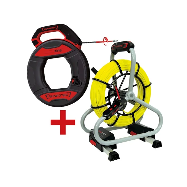 Runpotec RP5 sajla 30m + GF4.5 Fiberglas sajla Ø4.5mm-60m Profi-Set 11120