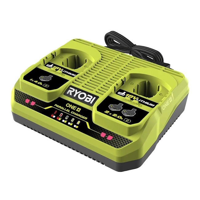 Ryobi dupli punjač za aku baterije ONE+ 18V RC18240