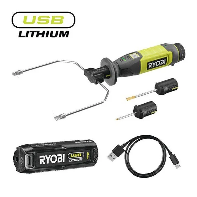 Ryobi kompaktni bežični vrući rezač USB Lithium™ 4V (2.0 Ah) RHC4-120G