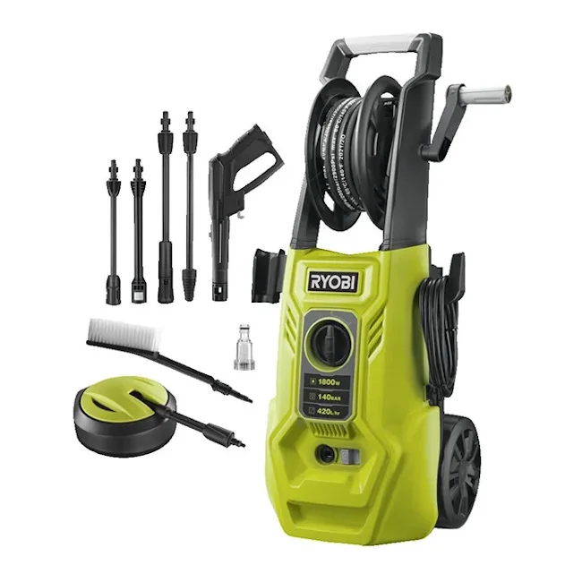 Ryobi perač pod pritiskom 1800 W / 140 bara RY140PWA Ryobi perač pod pritiskom 1800 W / 140 bara RY140PWA