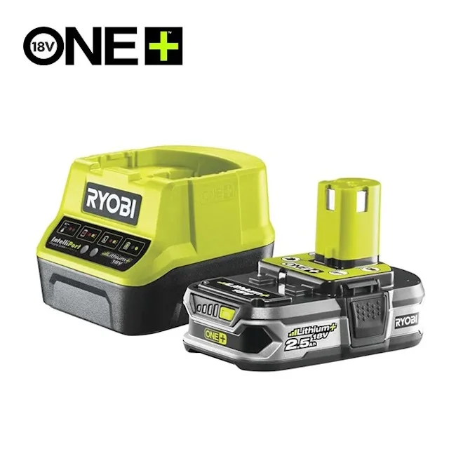 Ryobi set punjač baterija i baterija od 2.5Ah 18V ONE+™ RC18120-125 Ryobi set punjač baterija i baterija od 2.5Ah 18V ONE+™ RC18120-125