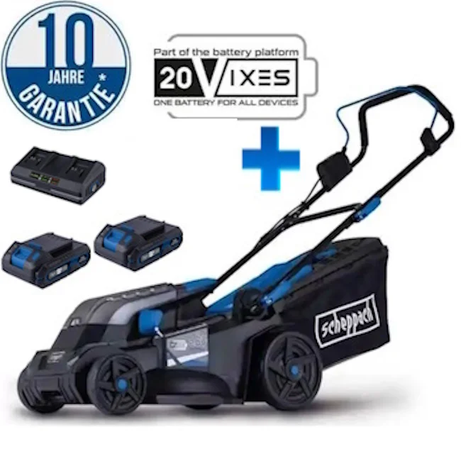 Scheppach aku kosačica Brushless IXES BC-MP380-X + set dupli punjač 2.4A i 2 x baterija 4.0Ah Scheppach aku kosačica Brushless IXES BC-MP380-X + set dupli punjač 2.4A i 2 x baterija 4.0Ah