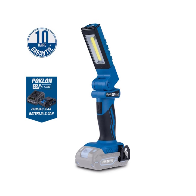 Scheppach aku radna lampa IXES Solo C-WL20-X + set punjač 2.4A i baterija 2.0Ah Scheppach aku radna lampa IXES Solo C-WL20-X + set punjač 2.4A i baterija 2.0Ah