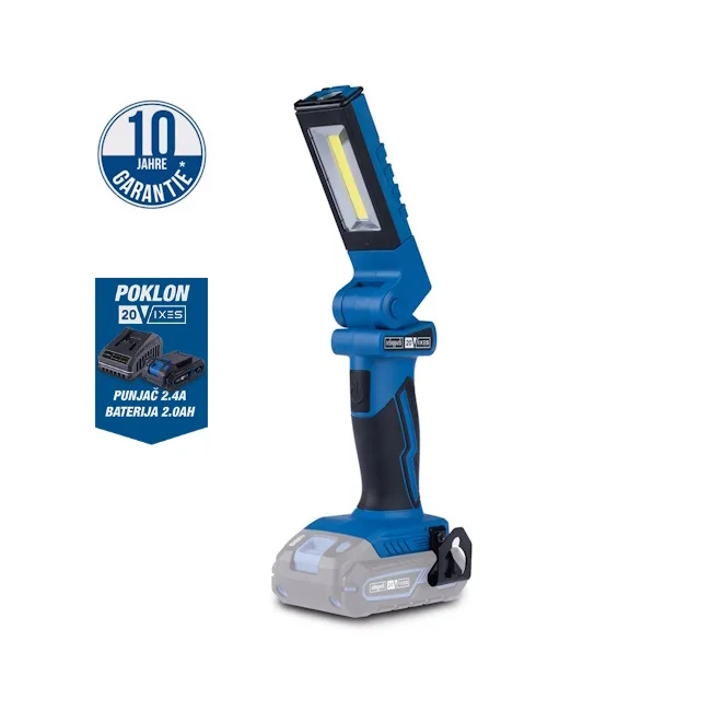 Scheppach aku radna lampa IXES Solo C-WL20-X + set punjač 2.4A i baterija 2.0Ah