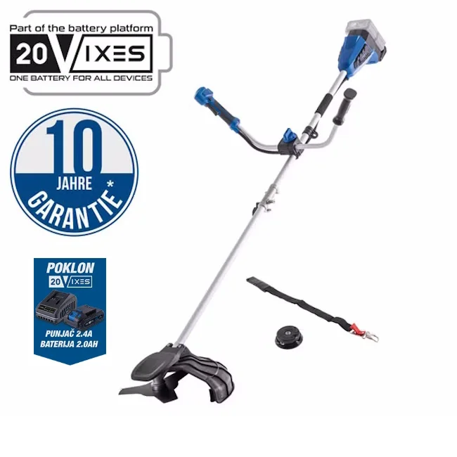 Scheppach aku trimer za travu IXES Solo BC-BCH380/40-X + set punjač 2.4A i baterija 2.0Ah Scheppach aku trimer za travu IXES Solo BC-BCH380/40-X + set punjač 2.4A i baterija 2.0Ah