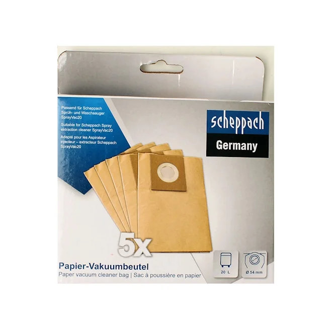 Scheppach papirna filter vrećica za SPRAYVAC 20 set 5/1 7905701702 Scheppach papirna filter vrećica za SPRAYVAC 20 set 5/1 7905701702