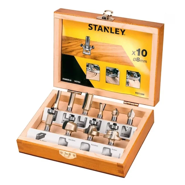 Stanley garnitura glodala od volfra karbida 8mm 10/1 STA80020-XJ Stanley garnitura glodala od volfra karbida 8mm 10/1 STA80020-XJ