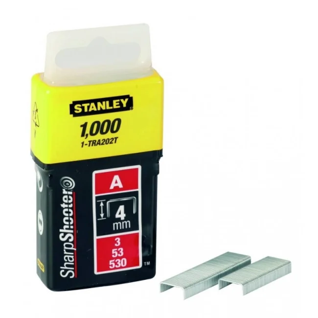 Stanley klamerice Tip A 1000kom 4mm 1-TRA202T Stanley klamerice Tip A 1000kom 4mm 1-TRA202T