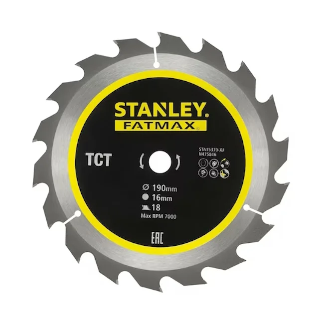 Stanley list cirkulara 190x16mm 18zuba STA15370-XJ Stanley list cirkulara 190x16mm 18zuba STA15370-XJ