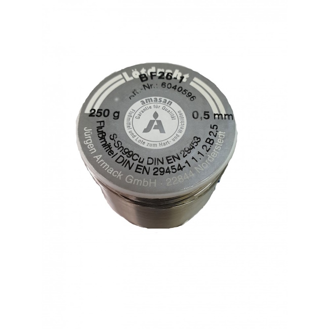 Stannol žica za lemljenje ø0.8mm 250g Sn99/Cu1 Amasan Stannol žica za lemljenje ø0.8mm 250g Sn99/Cu1 Amasan