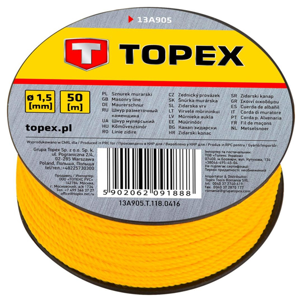 Topex konac zidarski 100m 13A910