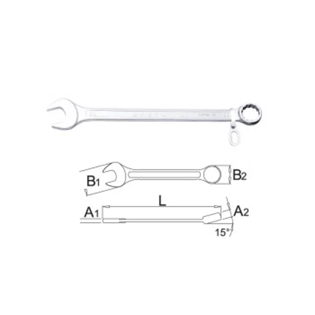 Unior ključ viljuškasto-okasti dugi za rad na visini 1,3 / 8 Unior ključ viljuškasto-okasti dugi za rad na visini 1,3 / 8