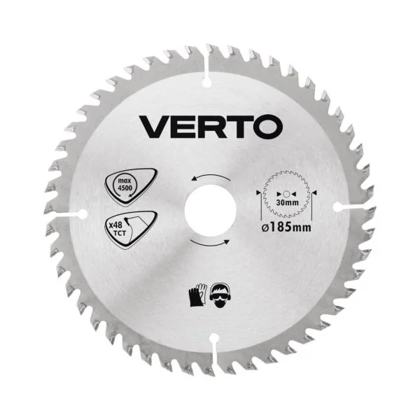 Verto list kružne tetere za drvo Ø 185 48zuba 61H125 Verto list kružne tetere za drvo Ø 185 48zuba 61H125