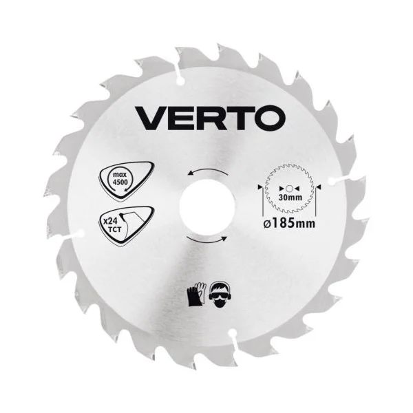 Verto list kružne tetere za drvo Ø 185 24 zuba 61H121 Verto list kružne tetere za drvo Ø 185 24 zuba 61H121
