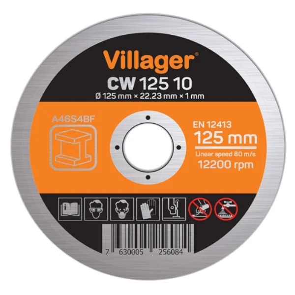 Villager rezna ploča za metal 125x1.0mm CW12510 - pakovanje 10 kom Villager rezna ploča za metal 125x1.0mm CW12510 - pakovanje 10 kom